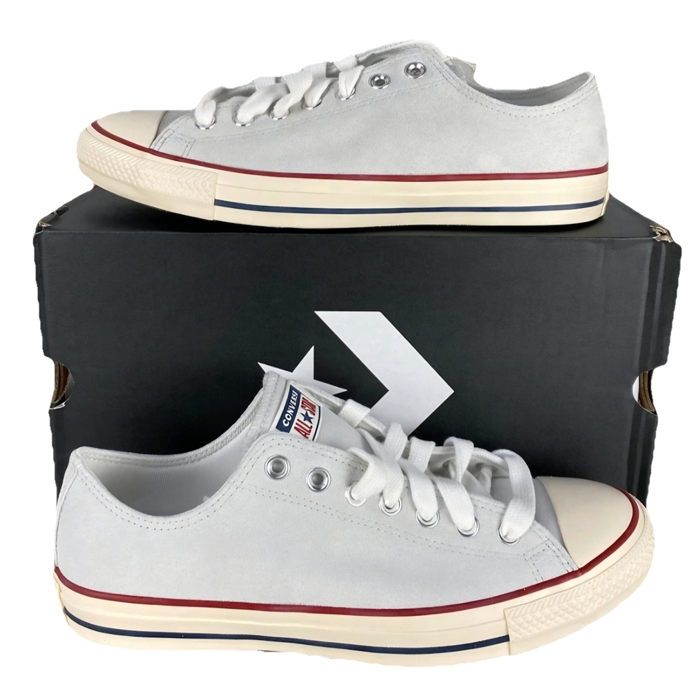 Converse CTAX OX Men's White Sneakers 9.5 Mens 11.5 Womens - Picture 2 of 8